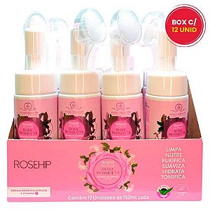 Mousse Micelar Rosa Mosqueta Espuma de Limpeza Facial Phállebeauty PH0565 - Box c/ 12 unid