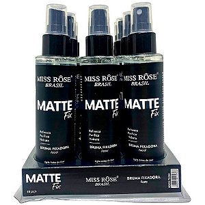 Bruma Facial Fixadora Matte Fix Miss Rôse 8002-700M - Box c/ 15 unid