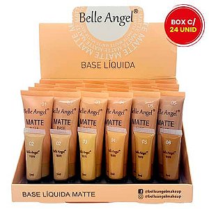 Base Líquida Matte Belle Angel B110 - Box c/ 24 unid