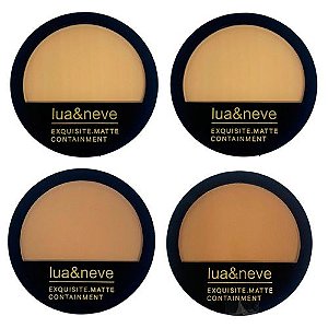 Pó Compacto Pressed Powder Lua & Neve LN02013 - Kit c/ 04 unid