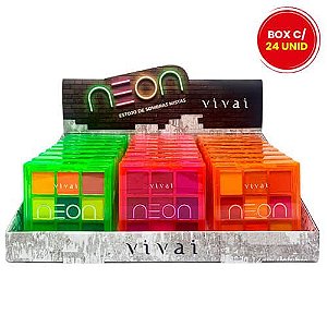 Paleta de Sombras Mistas Neon Vivai 4035.8.1 - Box c/ 24 unid