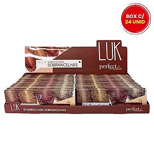 Sombras para Sobrancelhas Perfect Make Luk - Box c/ 24 unid