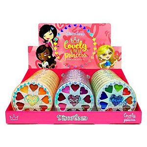 Paleta de Sombras Covely Little Princess Disco Teen HB101964 - Box c/ 24 unid