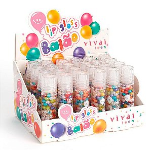 Lip Gloss Roll on Balão Vivai 3101.1.1 - Box c/ 24 unid