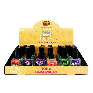 Esmalte para Finalização Minhas Unhas Minhas Regras Super Poderes T6FSP01 - Box c/ 36 unid