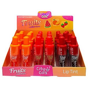 Lip Tint Fruits Collection City Girls CG280 - Box c/ 24 unid