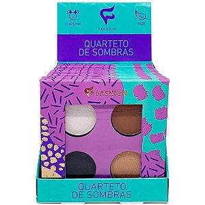 Quarteto de Sombras Fashion Makeup - Box c/ 12 unid