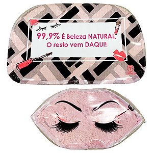 Kit com 02 Necessaire É Beleza Natural Trilharty KO93