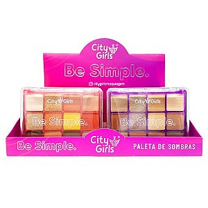 Paleta de Sombras Be Simple City Girls CG294 - Box c/ 12 unid