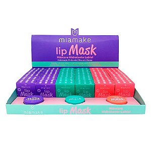 Máscara Hidratante Labial Lip Mask Mia Make 274 - Box c/ 36 unid