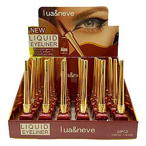 Delineador Líquido New Smooth Lua & Neve LN02022 - Box c/ 24 unid