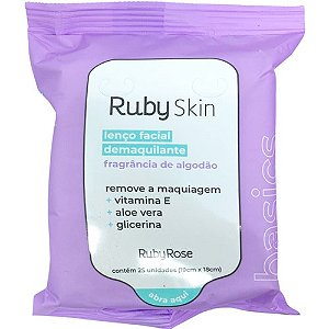 Lenço Facial Demaquilante Basics Ruby Skin Ruby Rose HB-203