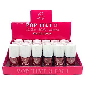 Lip Tint Pop 3 em 1 Belle Collection Belle Angel A-020 - Box c/ 18 unid