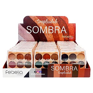 Paleta de Sombras Simplicidade Febella PSO30324 - Box c/ 24 unid