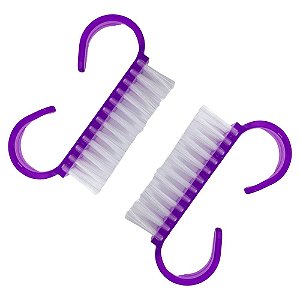 Kit com 02 Escova para Limpeza de Unhas