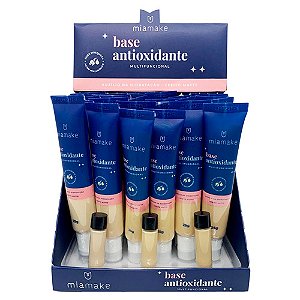 Base Líquida Matte Antioxidante Multifuncional Cores Claras Mia Make 325 - Box c/ 24 unid