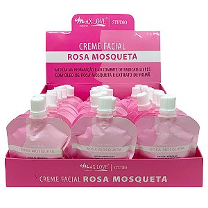 Creme Facial Rosa Mosqueta Max Love - Box c/ 42 unid