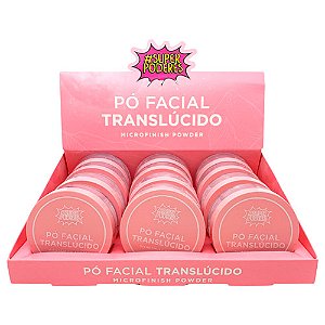 Pó Facial Translúcido Microfinish Powder Super Poderes - Box c/ 12 unid