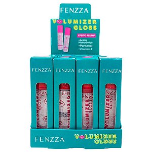 Gloss Labial Efeito Plump Volumizer Fenzza FZ22014 - Box c/ 24 unid