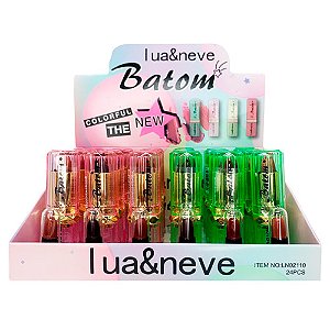 Batom Bastão Colerful Lua & Neve LN02110 - Box c/ 24 unid