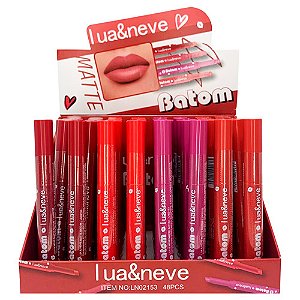 Batom Bastão Matte Lua & Neve LN02153 - Box c/ 48 unid