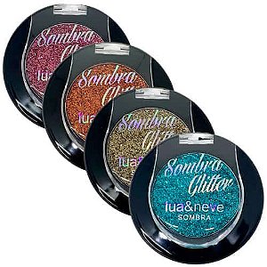 Sombra Glitter Lua & Neve LN06001 - Kit c/ 04 unid