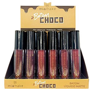 Batom Líquido Matte Choco Mia Make 323 - Box c/ 36 unid