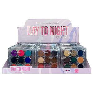 Paleta de Sombras Day To Night Febella PSO30326 - Box c/ 24 unid