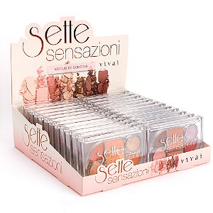 Paleta de Sombras Sette Sensazioni Vivai 4057.1.1 - Box c/ 24 unid