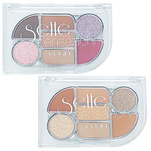 Paleta de Sombras Sette Sensazioni Vivai 4057.1.1 - Kit c/ 02 unid