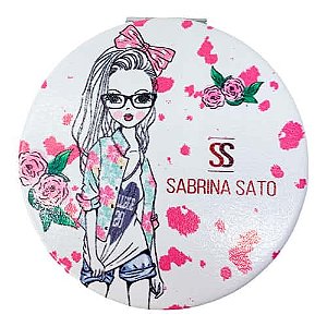 Espelho Portátil de Bolsa Estampado Redondo Sabrina Sato SS-1703