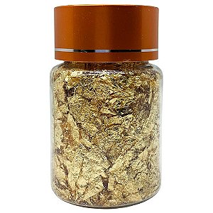 Enfeite para Decoração de Unhas Folha de Ouro B-OH221-1