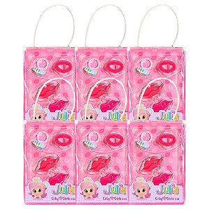 Kit Necessaire Infantil Julia City Girls CGK045 - Kit c/ 06 unid