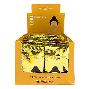 Máscara Facial Peel Off Vitamina C 10 em 1 Max Love - Box c/ 60 unid
