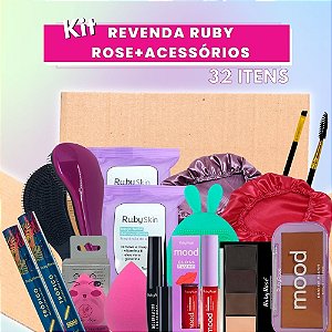 Kit Revenda Ruby Rose + Acessórios (32 Itens)