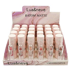 Batom Bastão Matte Lua & Neve LN01046 - Box c/ 24 unid