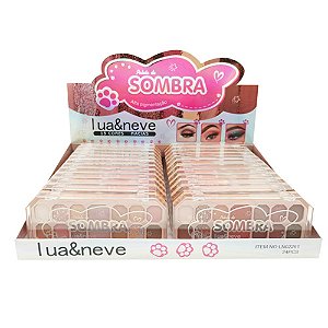 Paleta de Sombras 13 Cores Lua & Neve LN02261 - Box c/ 24 unid