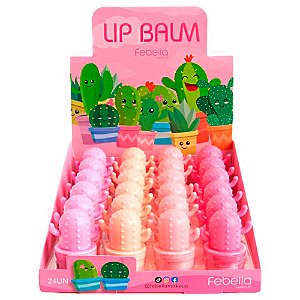 Lip Balm Cacto Febella LB7012 - Box c/ 24 unid