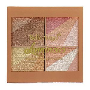 Paleta de Sombra & Bronzer & Iluminador Belle Angel B122