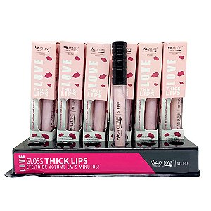 Gloss Thick Lips Efeito Volume Cor 209 Max Love - Box c/ 36 unid