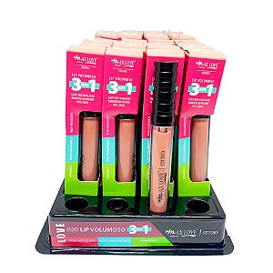 Gloss Lip Volumoso 3 em 1 Cor 302 Max Love - Box c/ 32 unid