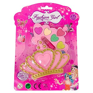 Brinquedo Infantil Kit Maquiagem para Boneca Fashion Girl WZ151463