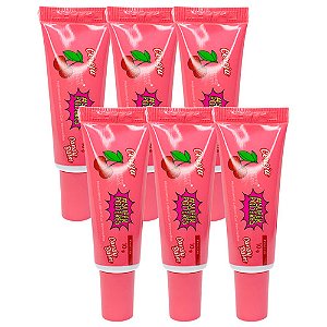 Hidratante Labial Candy Balm Cereja Super Poderes HLSP05 - Kit c/ 06 unid