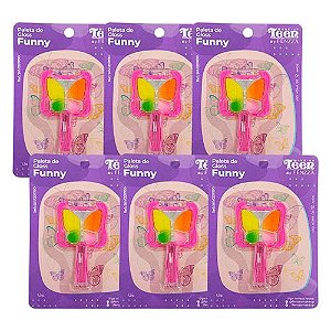 Paleta de Gloss Funny Teen Fenzza SKV12011190 - Kit c/ 06 unid