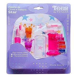 Paleta de Gloss e Batom Star Teen Fenzza SKV12011147