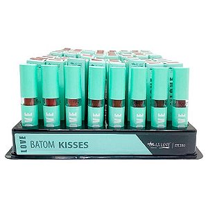 Batom Bastão Kisses Love Box 01 Cor 250 ao 257 Max Love - Box c/ 80 unid