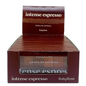 Paleta de Sombras Intense Espresso Ruby Rose HB-F532 - Box c/ 12 unid