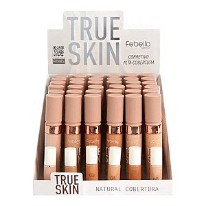 Corretivo Líquido True Skin Febella CL5095 - Box c/ 36 unid