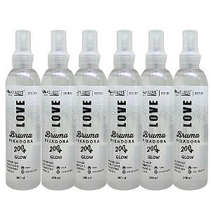 Bruma Fixadora Glow 200+ Max Love - Kit c/ 06 unid