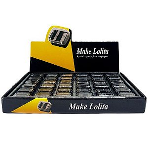 Apontador Duplo para Lápis de Maquiagem Make Lolita ML505 - Box c/ 36 unid